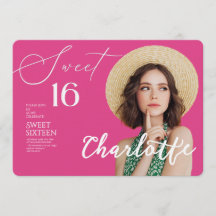 Elegante Sweet 16 Save-the-Date Geburtstag