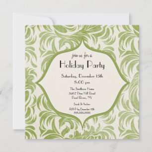 Elegante Swirl Holiday Weihnachten Party Einladung