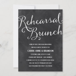 Elegante Tafel| Rustikaler Chic Probe Brunch Einladung