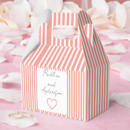 Elegante Tangerine-Hochzeit Geschenkschachtel