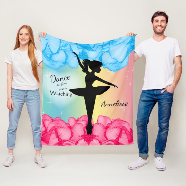Elegante Tanzen-Ballerina Fleecedecke (Beispiel)