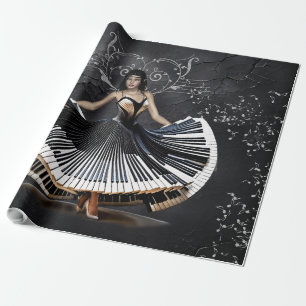 Elegante Tänzerin Geschenkpapier