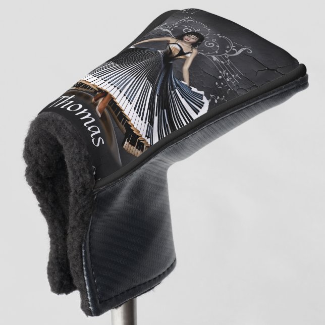 Elegante Tänzerin Golf Headcover (3/4 Vorderseite)
