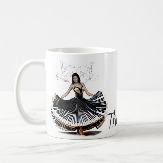 Elegante Tänzerin Kaffeetasse (Links)