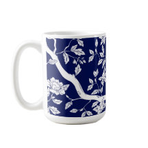 Elegante Tasse Blau und Weiß Chinoiserie