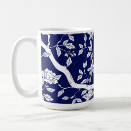 Elegante Tasse Blau und Weiß Chinoiserie