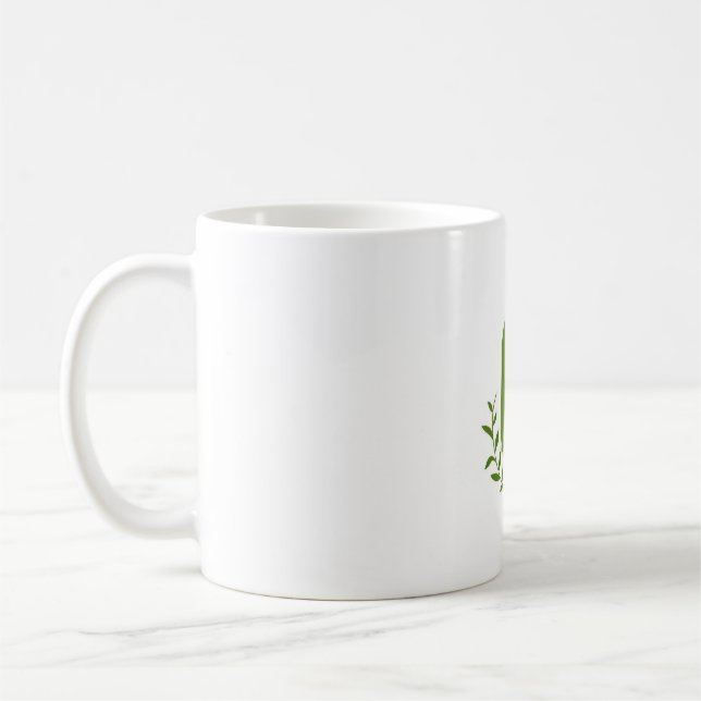 Elegante Tasse Matcha-Getränk (Links)