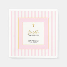Elegante Taufe in Rosa und Gold