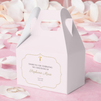 Elegante Taufgeschenkbox für Baby Mädchen - Taufe Geschenkschachtel