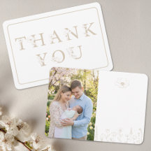 Elegante Taupe-Baby-Shower-Foto
