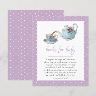 Elegante Teacups Kinderdusche Tee Party Buchanfrag