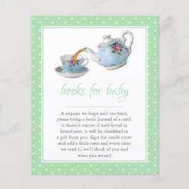 Elegante Teacups Kinderdusche Tee Party Buchanfrag