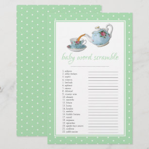 Elegante Teacups Kinderdusche Teezubereitung Party