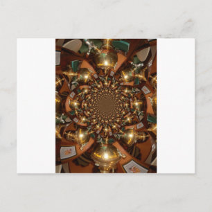 Elegante Teekultur - Vintage Samovars Postkarte