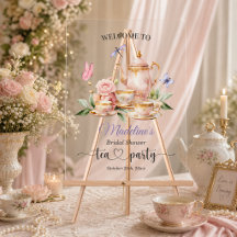 Elegante Teeparty-Schmetterlinge Brautparty