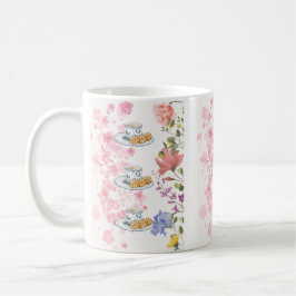 Elegante Teeparty-Stimmung – Vintage-Blumenstil Kaffeetasse