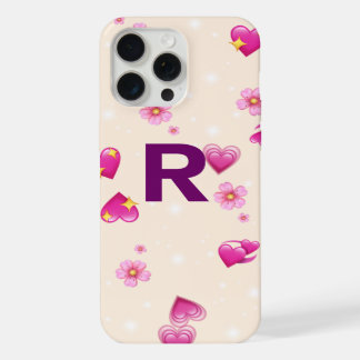 Elegante Telefonabdeckung mit feinem R-Design iPhone 15 Pro Max Hülle