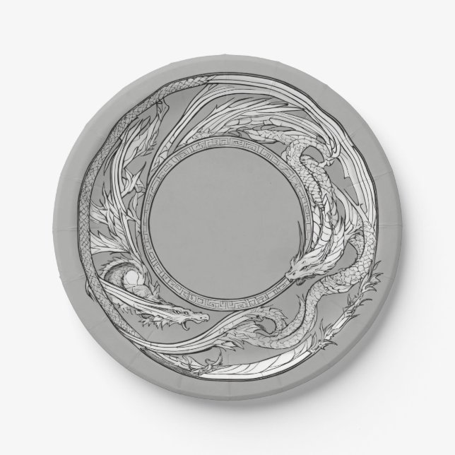 Elegante Teller zum Einlegen von Papier (Vorderseite)