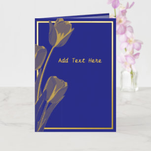 Elegante Template Gold Foil Card