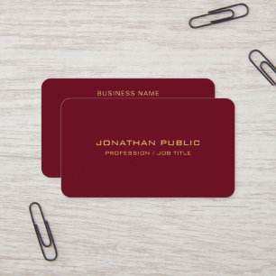 Elegante Template-Imitate Gold Text Rounded Corner Visitenkarte