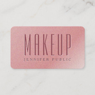 Elegante Template Rose Gold Luxury Make up Artist Visitenkarte
