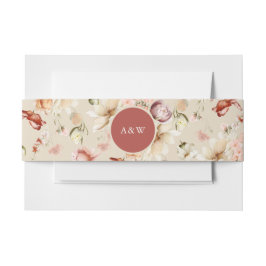 Elegante Terracotta Floral Bly Band