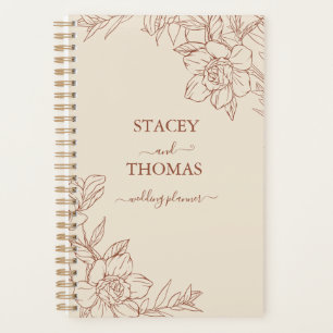 Elegante Terracotta Whimsical Wedding Planer