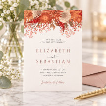 Elegante Terrakotta-Hochzeit im Herbst