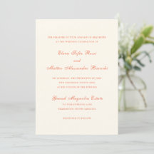 Elegante Terrakotta-Moderne Klassische Hochzeit