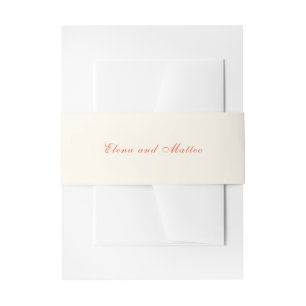 Elegante Terrakotta-Moderne Klassische Hochzeit Einladungsbanderole
