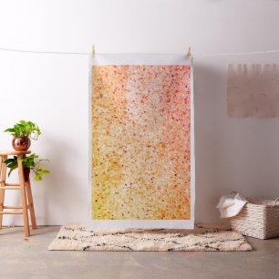 Elegante Terrazzo Retro Orangefarbenes Muster Text Stoff