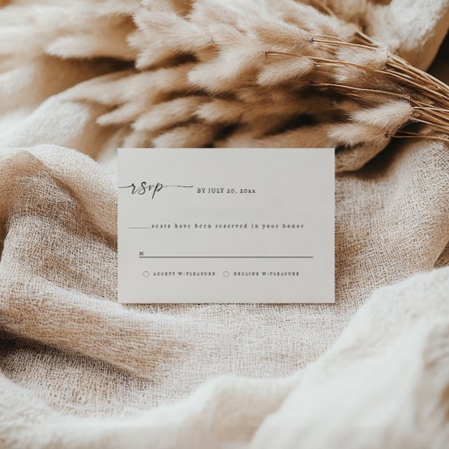 Elegante TEXAS-RSVP-Karte -  Save The Date (Von Creator hochgeladen)