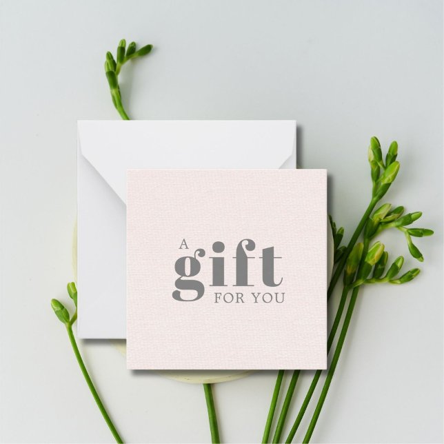 Elegante Texture Rose Schönheitssalon Mitteilungskarte (Von Creator hochgeladen)