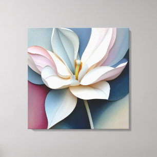 Elegante Textured Floral Art Leinwanddruck