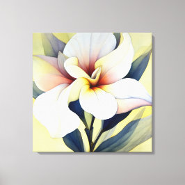 Elegante Textured Floral Art Leinwanddruck