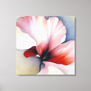 Elegante Textured Floral Art Leinwanddruck