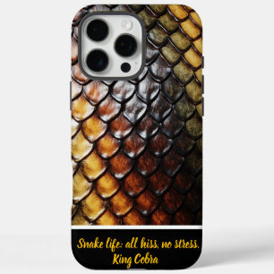 Elegante, texturierte Snakeskin in Regenbogenfarbe iPhone 16 Pro Max Hülle