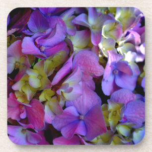 Elegante tief violette rosa magentafarbene florale getränkeuntersetzer