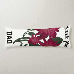 Elegante tiefrosa florale Illustration Botanik Seitenschläferkissen