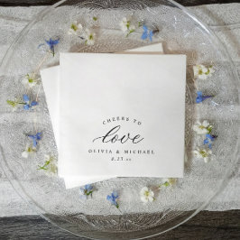 Elegante Toasts für die Liebe, altes Geld, klassis Serviette