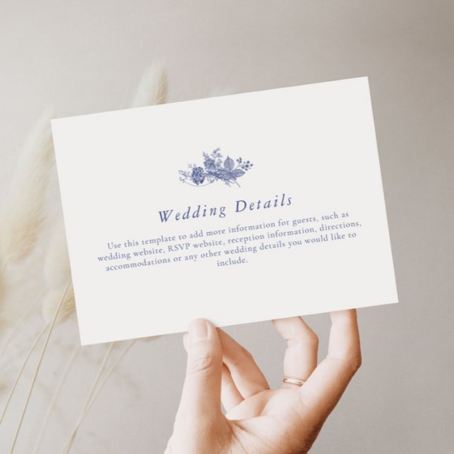 Elegante Toile, Französisch Wunschausweis Begleitkarte (Von Creator hochgeladen)