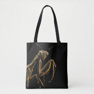 Elegante Tote-Tasche 'Gottesanbeterin Schwarz und