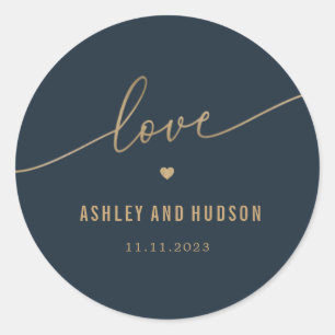 Elegante Touch EDITABLE FARBE Wedding Stickers
