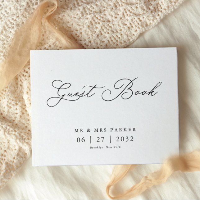 Elegante traditionelle Kalligrafie-Skripte Hochzei Gästebuch (Von Creator hochgeladen)
