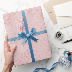 Elegante trendige Damast-Muster-Wrap-Rolle Geschenkpapier