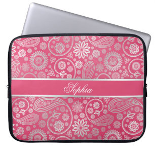 Elegante trendige Paisley-Blumenmuster-Abbildung Laptopschutzhülle