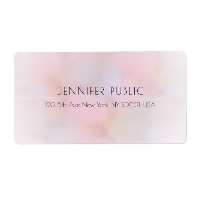 Elegante, trendige Pastellfarben Moderne Vorlage (Vorne)