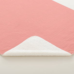 Elegante Trendige Pfirsichtöne Streifen Mittel Tem Sherpadecke