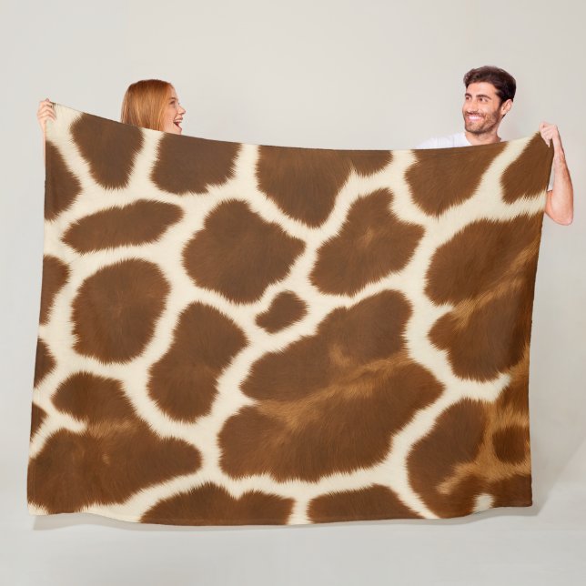 Elegante Trendy Cow Imitate Leather Collection Fleecedecke (Beispiel)