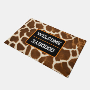 Elegante Trendy Cow Imitate Leather Collection Fußmatte